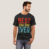 Bester Kuh-Vater je 3 T-Shirt (Vorne ganz)