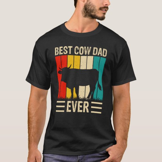 Bester Kuh-Vater überhaupt 2 T-Shirt (Vorderseite)