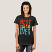 Bester Kuh-Vater überhaupt 3 T-Shirt (Vorne ganz)