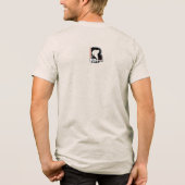 Bester Kumpel (Leichtmodus) | Männer Tri-Blend Shirt (Rückseite)