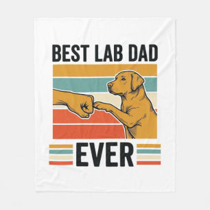 Bester Lab Dad Aller Labrador Vintage T-Shirt Desi Fleecedecke
