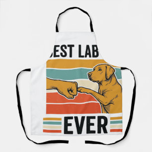 Bester Lab Dad Aller Zeiten Labrador Vintage T-Shi Schürze