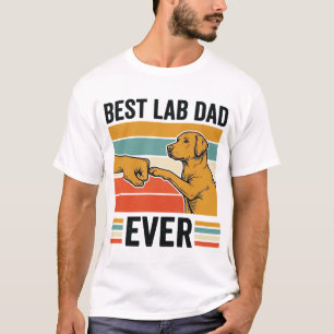 Bester Lab Dad Ever Labrador Vintage T-Shirt Desig