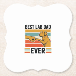 Bester Lab Dad Ever Labrador Vintage T-Shirt Desig Untersetzer