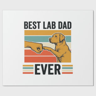 Bester Lab-Vater aller Zeiten Labrador Vintage T-S Geschenkpapier