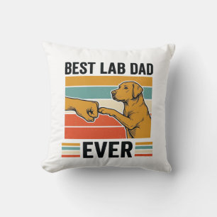 Bester Lab-Vater Aller Zeiten Labrador Vintage T-S Kissen