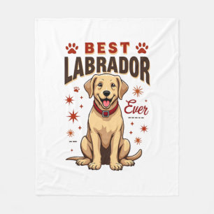 Bester Labrador-Elternteil überhaupt Vintage Labra Fleecedecke