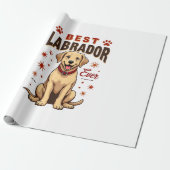 Bester Labrador-Elternteil überhaupt Vintage Labra Geschenkpapier (Ungerollt)