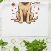 Bester Labrador-Elternteil überhaupt Vintage Labra Geschirrtuch (Gefaltet)