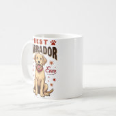 Bester Labrador-Elternteil überhaupt Vintage Labra Kaffeetasse (Vorderseite Links)