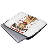 Bester Labrador-Elternteil überhaupt Vintage Labra Laptopschutzhülle (Vorne Knopf)