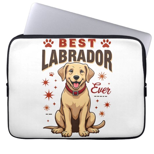 Bester Labrador-Elternteil überhaupt Vintage Labra Laptopschutzhülle (Vorderseite)