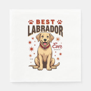 Bester Labrador-Elternteil überhaupt Vintage Labra Serviette