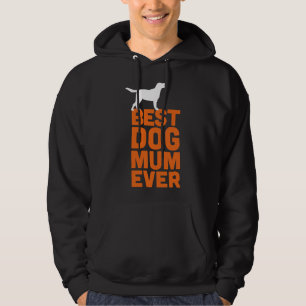 Bester Labrador Retriever Dog Mum Ever Orange Hund Hoodie