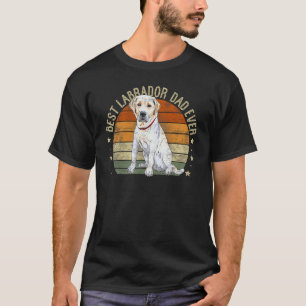 Bester Labrador-Vater Aller Zeiten Retro Labrador  T-Shirt