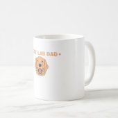 Bester Labrador Vater Gelbes Labrador Retriever Kaffeetasse (VorderseiteRechts)