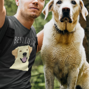 Bester Labrador Vater Gelbes Labrador Retriever T-Shirt