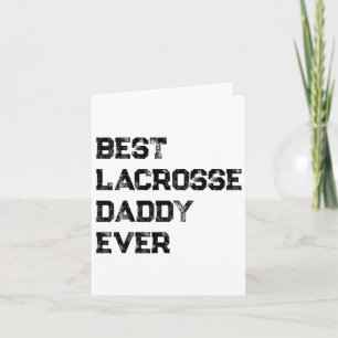 Bester Lacrosse Daddy Ever - Lacrosse Vater Lacros Karte