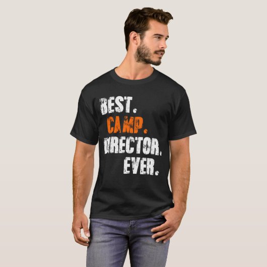 Bester Lager-Direktor Ever - Vinyage T-Shirt (Vorne ganz)
