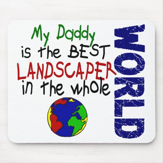Bester Landschaftsgestalter in Welt 2 (Vati) Mousepad (Vorne)