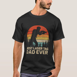 Bester Laser Tag Vater je Vatertag T-Shirt