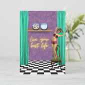 Bester Lebensstil Funky Vintage Kitsch Flach (Stehend Vorderseite)