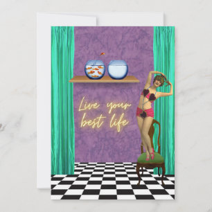 Bester Lebensstil Funky Vintage Kitsch Flach
