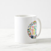 Bester Lehrer Aller Zeiten Bunte Kaffeetasse (VorderseiteRechts)