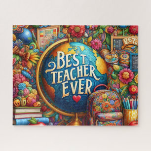 Bester Lehrer Aller Zeiten Globus Puzzle