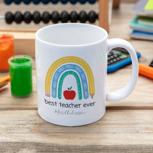 Bester Lehrer Aller Zeiten Personalisiertes Lehrer Kaffeetasse