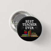 Bester Lehrer aller Zeiten-Schultafel Button (Vorne & Hinten)
