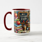 Bester Lehrer Aller Zeiten Tasse (Links)