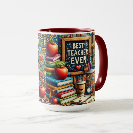 Bester Lehrer Aller Zeiten Tasse (VorderseiteRechts)