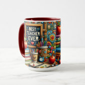 Bester Lehrer Aller Zeiten Tasse (Vorderseite Links)
