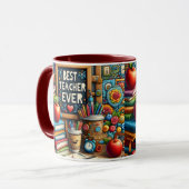 Bester Lehrer Aller Zeiten Tasse (Vorderseite Links)