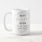Bester-Lehrer-aller-Zeiten-Tasse – Individueller N Kaffeetasse (Links)