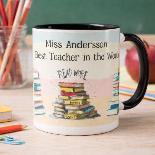 Bester-Lehrer-aller-Zeiten-Tasse Personalisiertes  Zweifarbige Tasse
