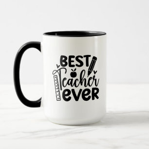 Bester Lehrer Aller Zeiten Wordart Tasse