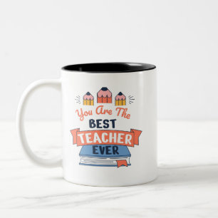 Bester Lehrer Aller Zeiten Zweifarbige Tasse