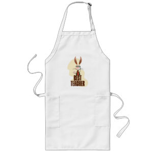 Bester Lehrer Bunny Kaninchen Klassenzimmer Humor Lange Schürze