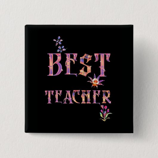 Bester Lehrer Button (Vorderseite)