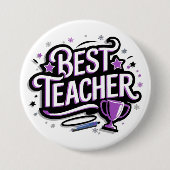 Bester Lehrer Button (Vorderseite)