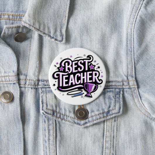 Bester Lehrer Button (Beispiel)