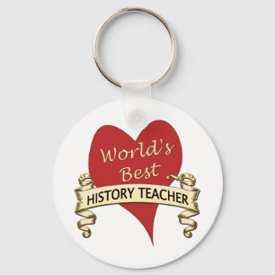 Bester Lehrer der Welt Geschichts Schlüsselanhänger