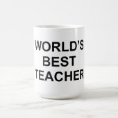 Bester Lehrer der Welt Kaffeetasse (Mittel)
