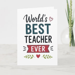 Bester Lehrer der Welt Karte