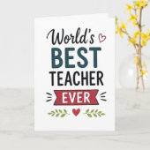 Bester Lehrer der Welt Karte (Gelbe Blume)