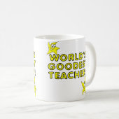 Bester Lehrer der Welt Lustiger Becher Kaffeetasse (VorderseiteRechts)