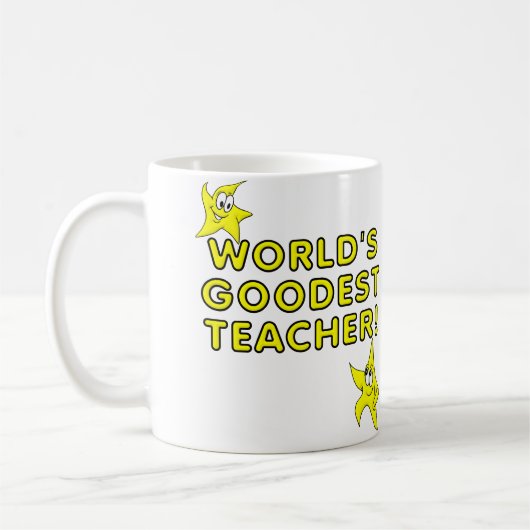 Bester Lehrer der Welt Lustiger Becher Kaffeetasse (Links)
