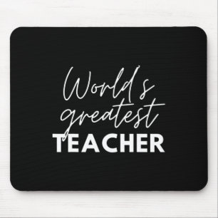 Bester Lehrer der Welt Lustiger Lehrer Stolz Lehre Mousepad